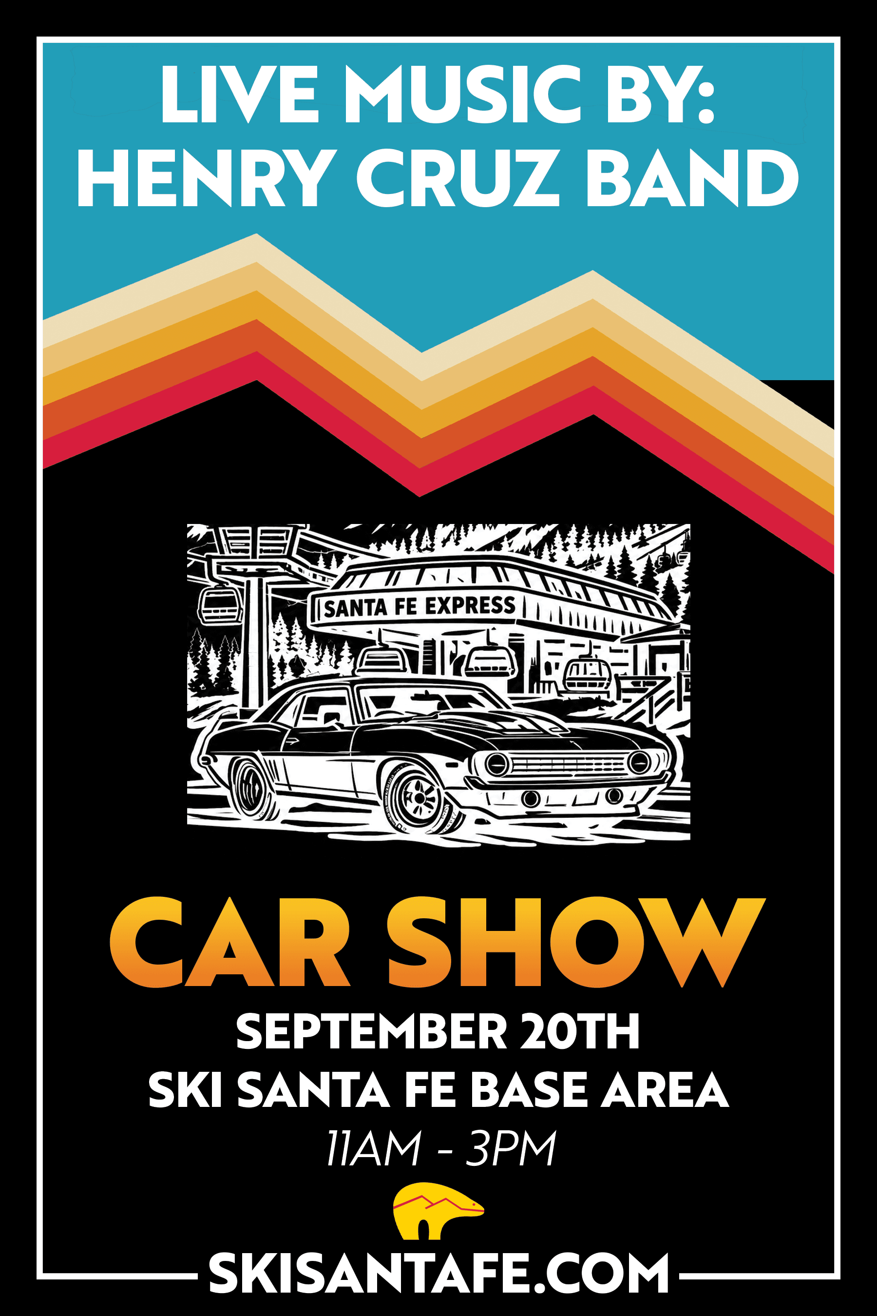 Ski Santa Fe Car Show Flyer